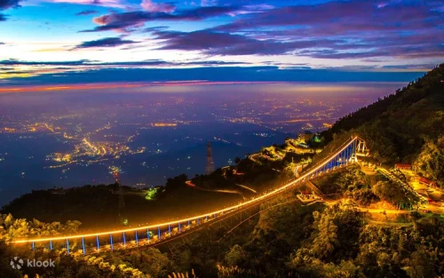 Panoramic view of the Chiayi-Tainan Plain from the Taiping Cloud Ladder