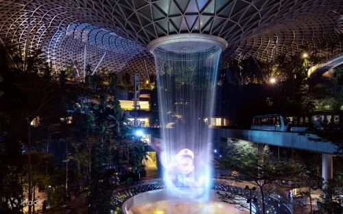 Walking across the thrilling Mastercard Canopy Bridge suspended 23 meters high.