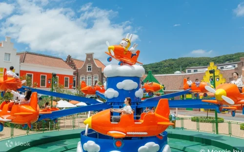 The iconic three-story Sky Carousel offering panoramic views of the European cityscape.