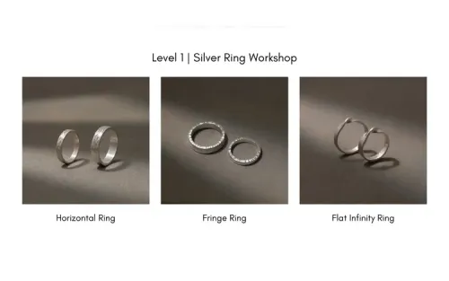 A collection of beautifully crafted minimalist silver rings