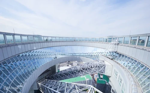 Panoramic sunset views from the Umeda Sky Building Kuchu-Teien Observatory