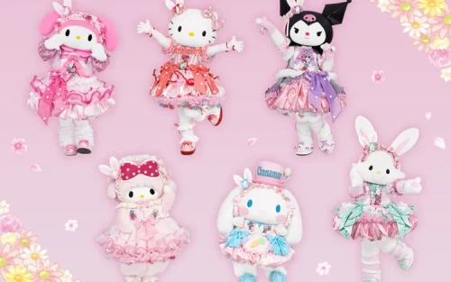 Colorful Sanrio Character Boat Ride through a magical storybook world