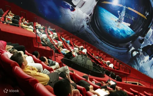 Inside the massive 8K digital dome of the Omni-Theatre