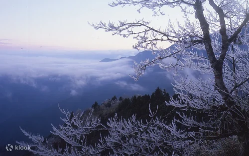 Scenic view of Cuifeng Lake, Taiwan's largest alpine lake