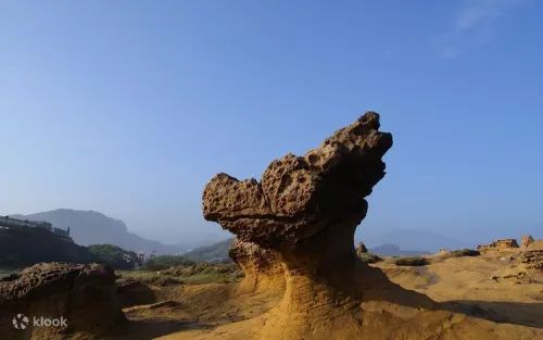The iconic Queen's Head rock formation at Yehliu Geopark Taiwan