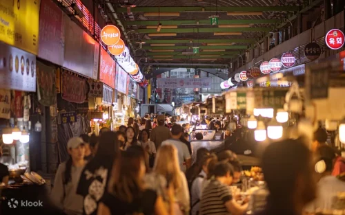 Friendly local tour guide explaining Seoul's fascinating cultural heritage