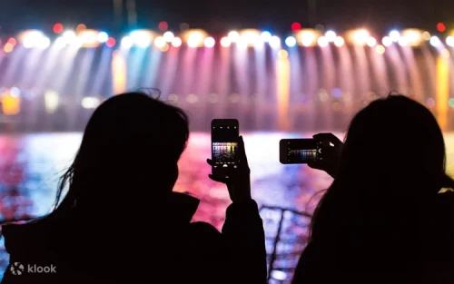 Passengers enjoying the Seoul skyline with their pet