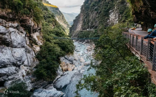 Stunning views of the marble walls at Taroko Gorge in Hualien