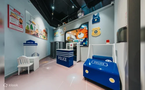 Young explorers bouncing on the safe indoor trampolines