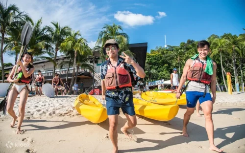 Relaxing stand up paddleboarding experience on calm ocean waters