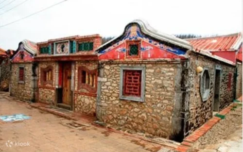 Historic Huazhai ancient house settlement built with traditional coral stone