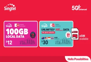 Singtel 5G Singapore Tourist Data eSIM