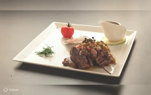 Elegant and sophisticated dining interior at TungLok restaurant in Orchard Central