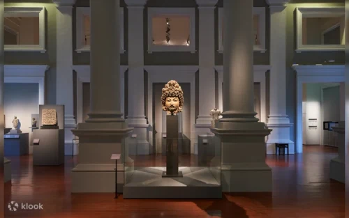 Visitors exploring the religious and faith collections at the heritage museum.
