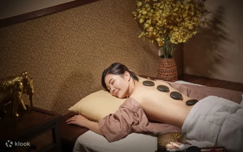 Tranquil and comfortable spa treatment room in Taiwan