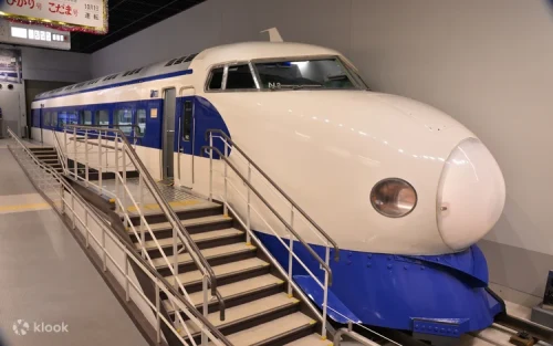 42 real historic train cars exhibited at the Rolling Stock Station