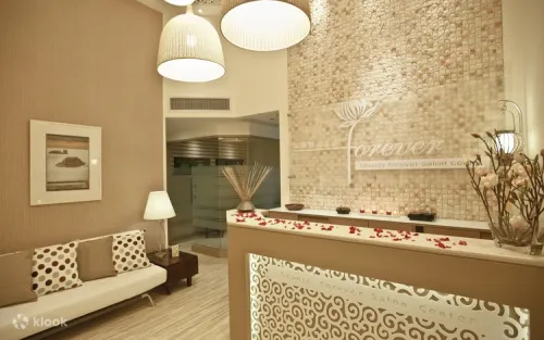 Professional therapist applying premium SYSKINITY facial treatment