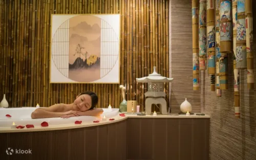 Luxurious beauty and skincare products used during spa sessions
