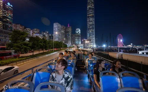 Hop-on hop-off bus arriving at the Central terminus for boarding