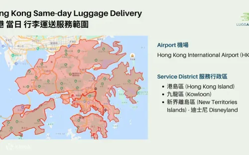 Professional courier safely loading suitcases for hotel transfer in Hong Kong