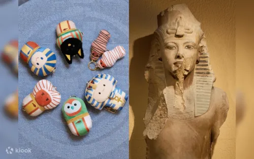 Stunning ancient Egyptian artifacts on display at the museum.