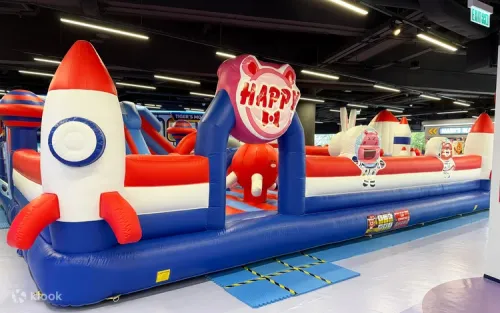 Toddlers engaging in the interactive career experience zones