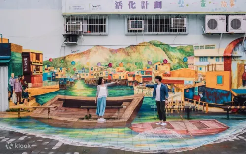 Scenic boat ride cruising through the historic Tai O Fishing Village in Hong Kong