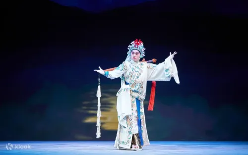 Serving fine Chinese tea and delicious dim sum during the performance