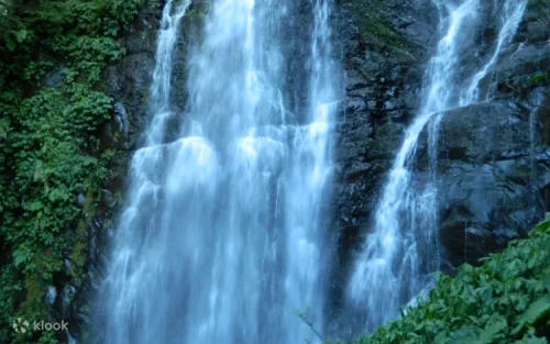 Cascading waters of the magnificent Manyueyuan Waterfall in New Taipei City