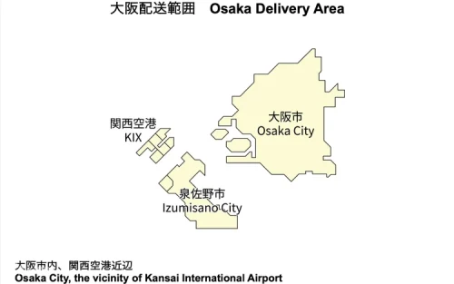 Traveler dropping off bags at Kansai International Airport counter