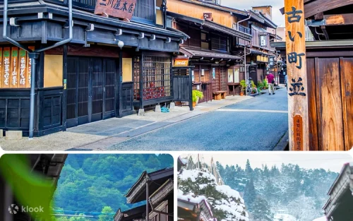 Panoramic view of Shirakawa-go from the scenic observation deck