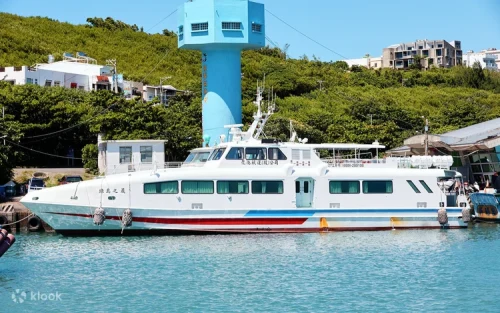 Spacious and comfortable ferry seating heading to Lanyu