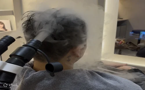 Exclusive 18-step stem cell scalp treatment for healthy hair