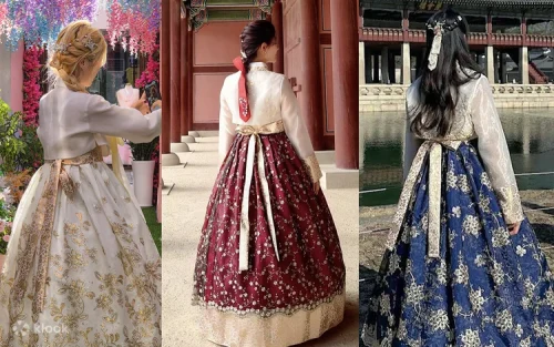 Beautifully embroidered luxury Hanbok for women
