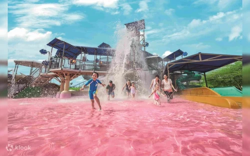 Thrilling water slides at Desaru Coast Adventure Waterpark