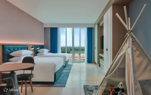 Relaxing family room stay at a premium Desaru resort