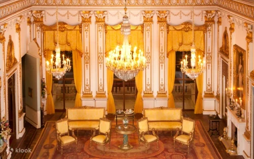 Detailed 12:1 scale replica of Buckingham Palace interiors