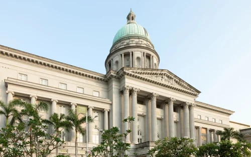 Exterior view of the historic City Hall and former Supreme Court