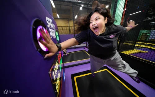 Wide view of the 25,000 square foot indoor activity park